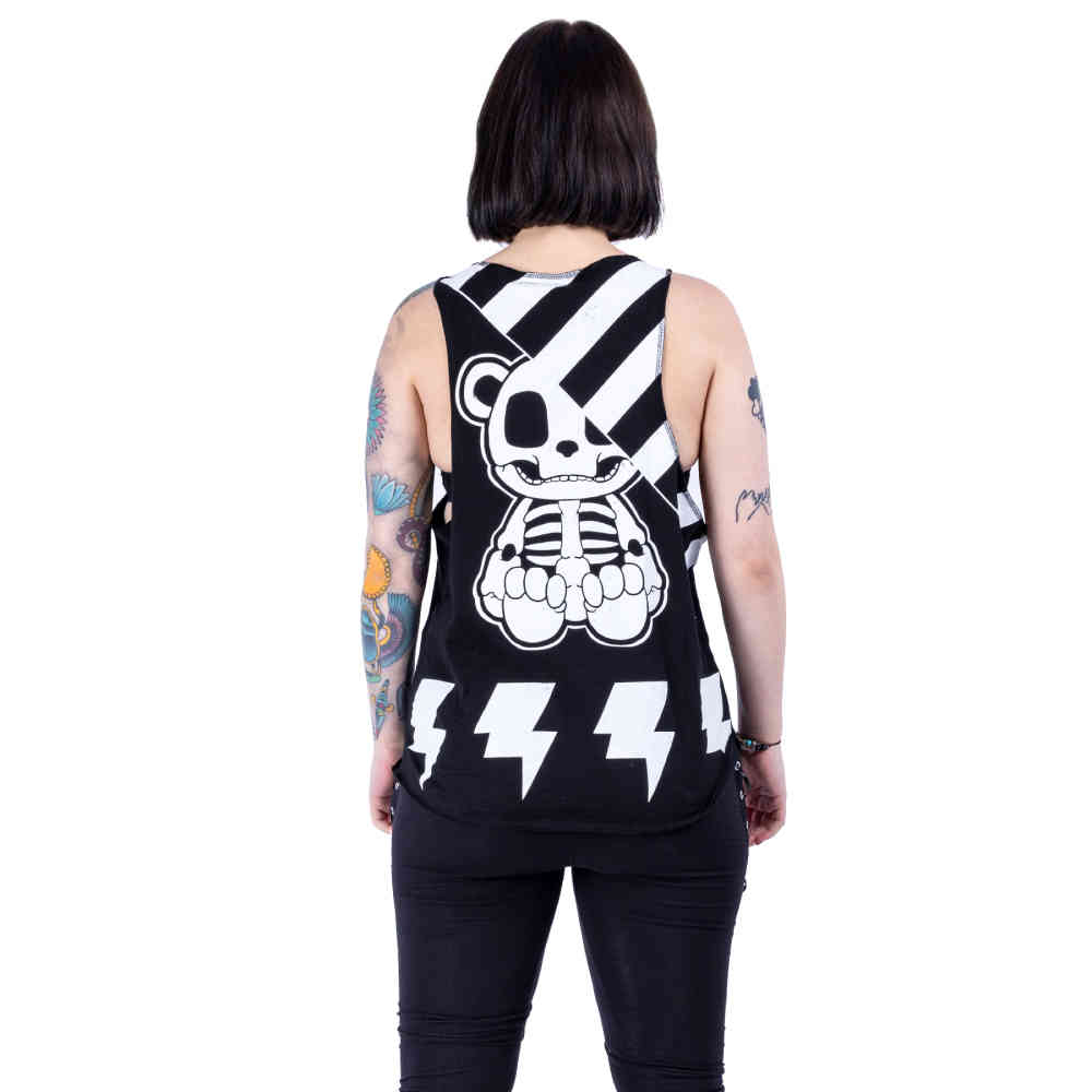 Killer Panda - Kp Skull And Crossbones Haut sans manches - Noir